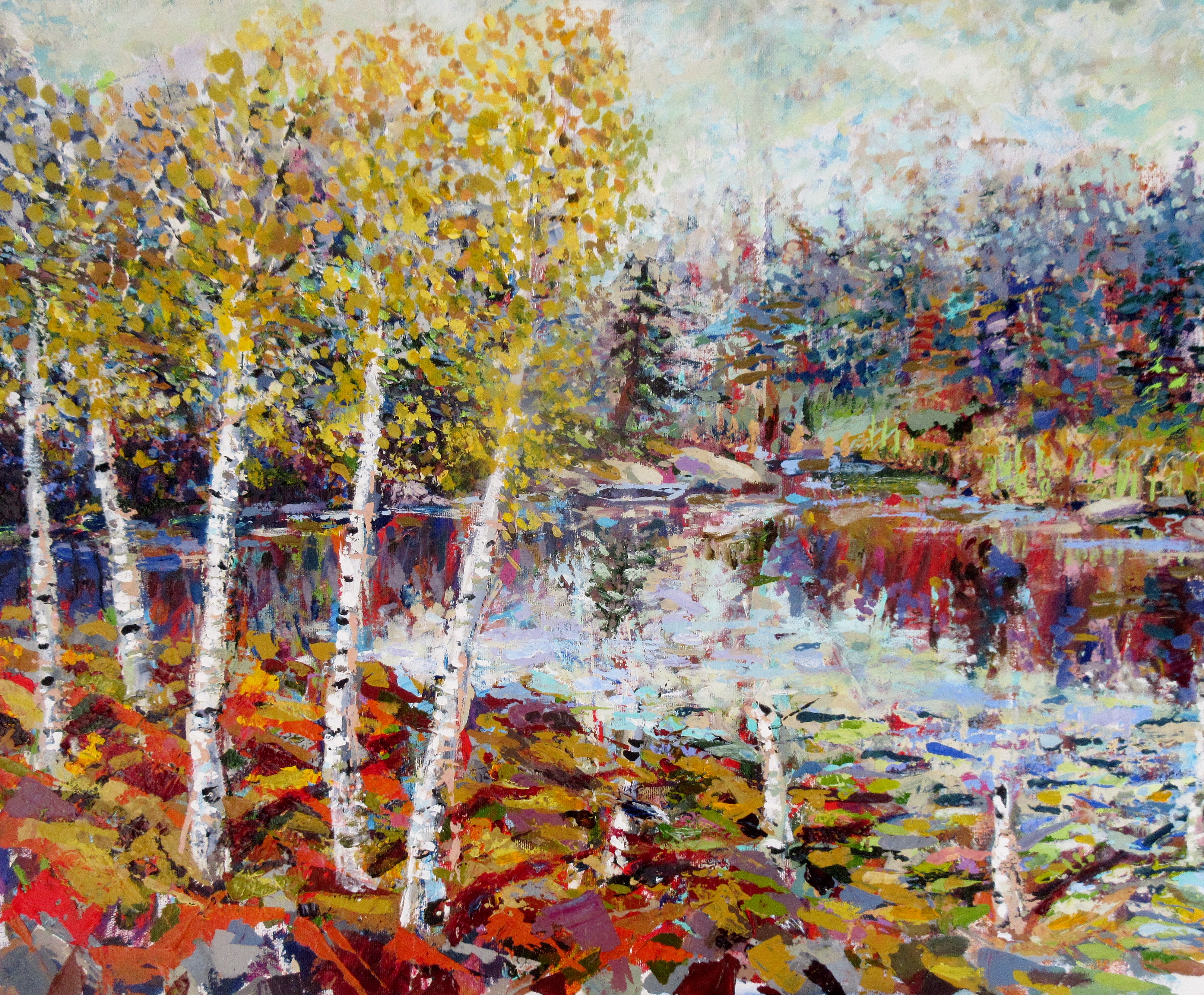 Birch 'n beaver pond 